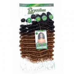 Mèches  en fibre  synthétique avec cheveux bouclés de couleur gradient