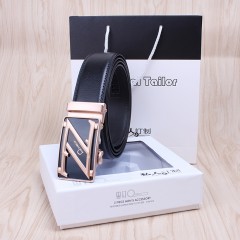 Ceinture pour hommes en cuir de vache avec boucle automatique