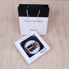 Ceinture pour hommes en cuir de vache avec boucle automatique