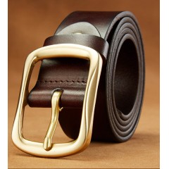 Ceinture en cuir pour hommes avec Boucle aiguille
