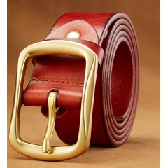 Ceinture en cuir pour hommes avec Boucle aiguille