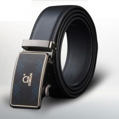 Ceinture pour hommes avec 2 couches en cuir de vache avec boucle automatique