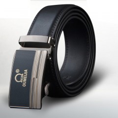 Ceinture pour hommes avec 2 couches en cuir de vache avec boucle automatique