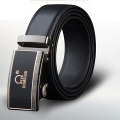 Ceinture pour hommes avec 2 couches en cuir de vache avec boucle automatique