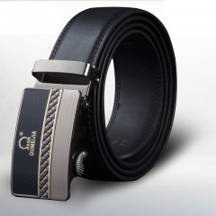 Ceinture pour hommes avec 2 couches en cuir de vache avec boucle automatique