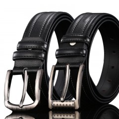 Ceinture en cuir de vache pour hommes avec Boucle à aiguilles