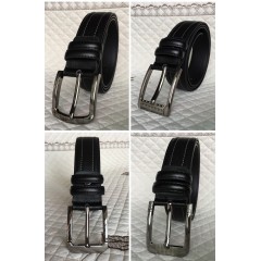 Ceinture en cuir de vache pour hommes avec Boucle à aiguilles