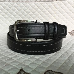 Ceinture en cuir de vache pour hommes avec Boucle à aiguilles