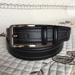 Ceinture en cuir de vache pour hommes avec Boucle à aiguilles