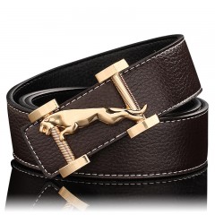 Ceinture en cuir de vache avec boucle lisse