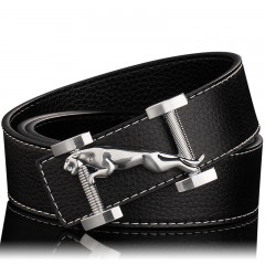 Ceinture en cuir de vache avec boucle lisse