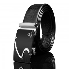 Ceinture en cuir de vache pour hommes avec boucle automatique