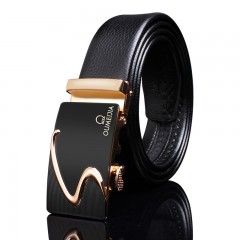 Ceinture en cuir de vache pour hommes avec boucle automatique