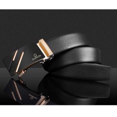 Ceinture en cuir de vache pour hommes avec boucle automatique