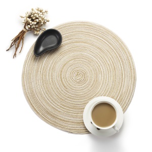 Set napperons de table en fil de coton antidérapant
