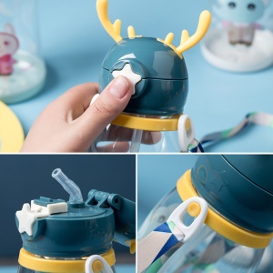 Gourdes transparentes en plastique pour enfants
