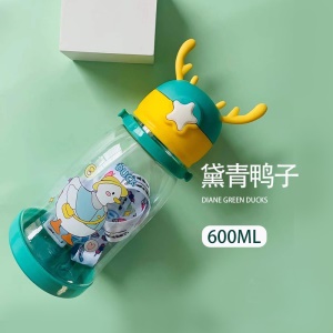 Gourdes transparentes en plastique pour enfants