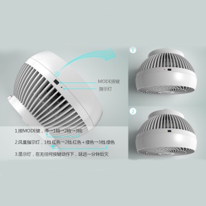 Ventilateur de rechargeable  de 7 pouces