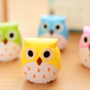 Taille-crayon hibou 2 entrées