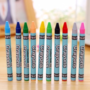 Crayon en cire couleur pastel