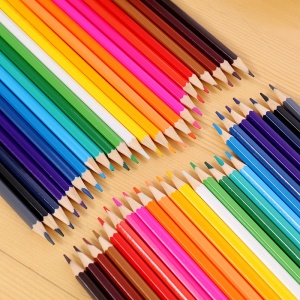 Crayon de couleur en bois pqt de 24 et 12