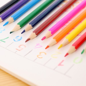 Crayon de couleur en bois pqt de 24 et 12
