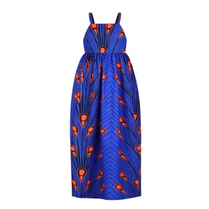 Robe fille à corde style salopette dos ouvert