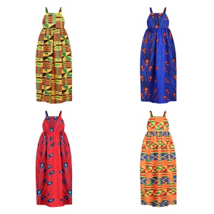 Robe fille à corde style salopette dos ouvert