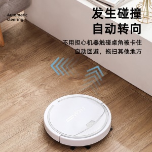 Aspirateur automatique intelligent 3 en 1, nettoyage à eau-balayage à brosse et aspirateur