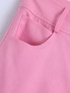 Pantalon femme pour costume Décontracté vert droit