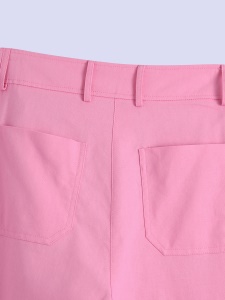 Pantalon femme pour costume Décontracté vert droit