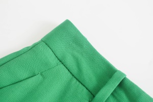 Pantalon femme pour costume Décontracté vert droit