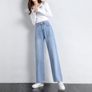 Pantalon jean droit pour femme