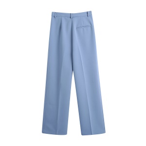 Pantalon femme droit de costume à couture