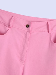 Pantalon femme pour costume Décontracté vert droit