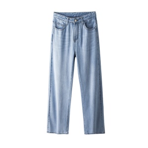 Pantalon jean droit pour femme