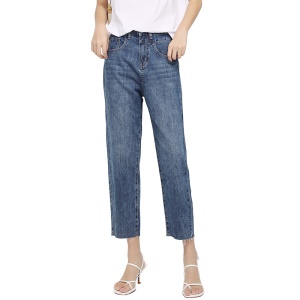 Pantalon jean  sémi long  pour femme