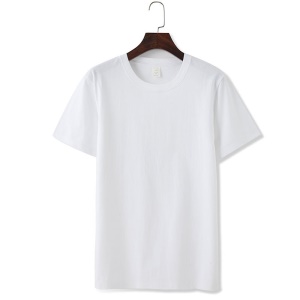 T-shirt pour homme à manches courtes  , taille large et cou rond