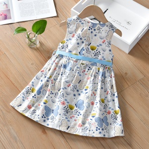 Robe fille sans manches