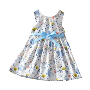 Robe fille sans manches