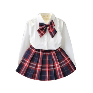 Ensemble Chemise fille + jupe courte
