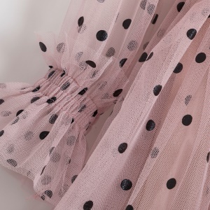Mini robe transparente à longue manches