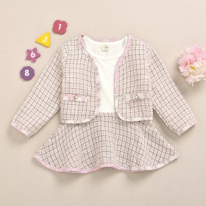 Ensemble pour enfant fille 2 pcs  veston + jupette
