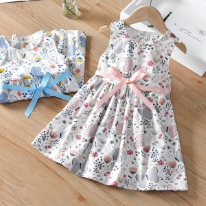 Robe fille sans manches