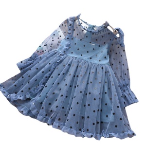 Mini robe transparente à longue manches