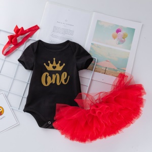 Ensemble  T-shirt + Jupe +Bandeau pour fille