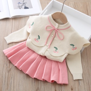 Ensemble pour enfant fille Top à manches longues + Jupe