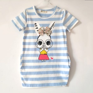 T-shirt manches courtes longue fille