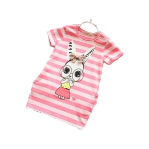 T-shirt manches courtes longue fille