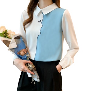 Chemise à manches longues pour femme